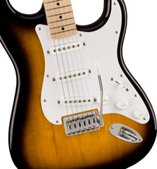 Squier Sonic Stratocaster, Maple Fingerboard, White Pickguard, 2-Color Sunburst