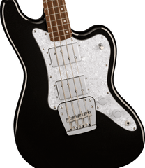 Squier Paranormal Rascal Bass Hh, White Pearloid Pickguard, Metallic Black