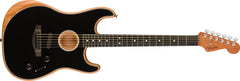 Fender American Acoustasonic Strat, Ebony Fingerboard, Black