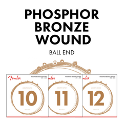 Phosphor Bronze Acoustic Guitar Strings, Ball End, 60Xl 0-.048 Gauges, (6)