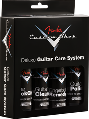Fender Custom Shop Deluxe Guitar Care System, 4 Pack, Black