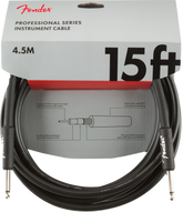 Fender Professional Series Instrument Cable, Straight/Straight, 15', Black