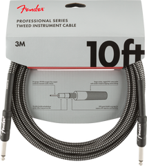 Fender Professional Series Instrument Cables, 10', Gray Tweed