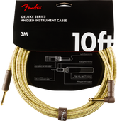 Fender Deluxe Series Instrument Cable, Straight/Angle, 10, Tweed