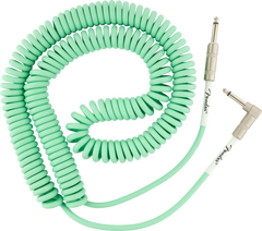 Fender Original Series Coil Cable, Straight-Angle, 30, Surf Green