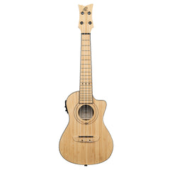 Ortega Runab-Cc Concert Ukulele M. Mik O Bag, Natural Solid Bamboo