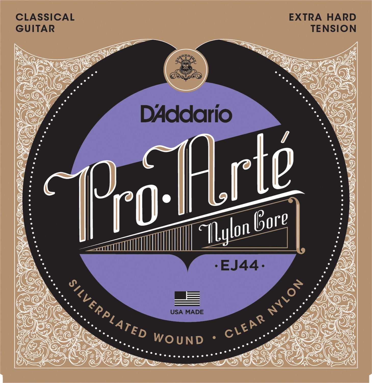 DADDARIO FRETTED EJ44 Strängset Classic Pro Arté X-Hard