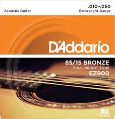 DADDARIO FRETTED EZ900 Strängset Western Great American Bronze 010-050