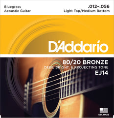 Daddario Ej14 Strängset Western 80/20 Bronze 012-056