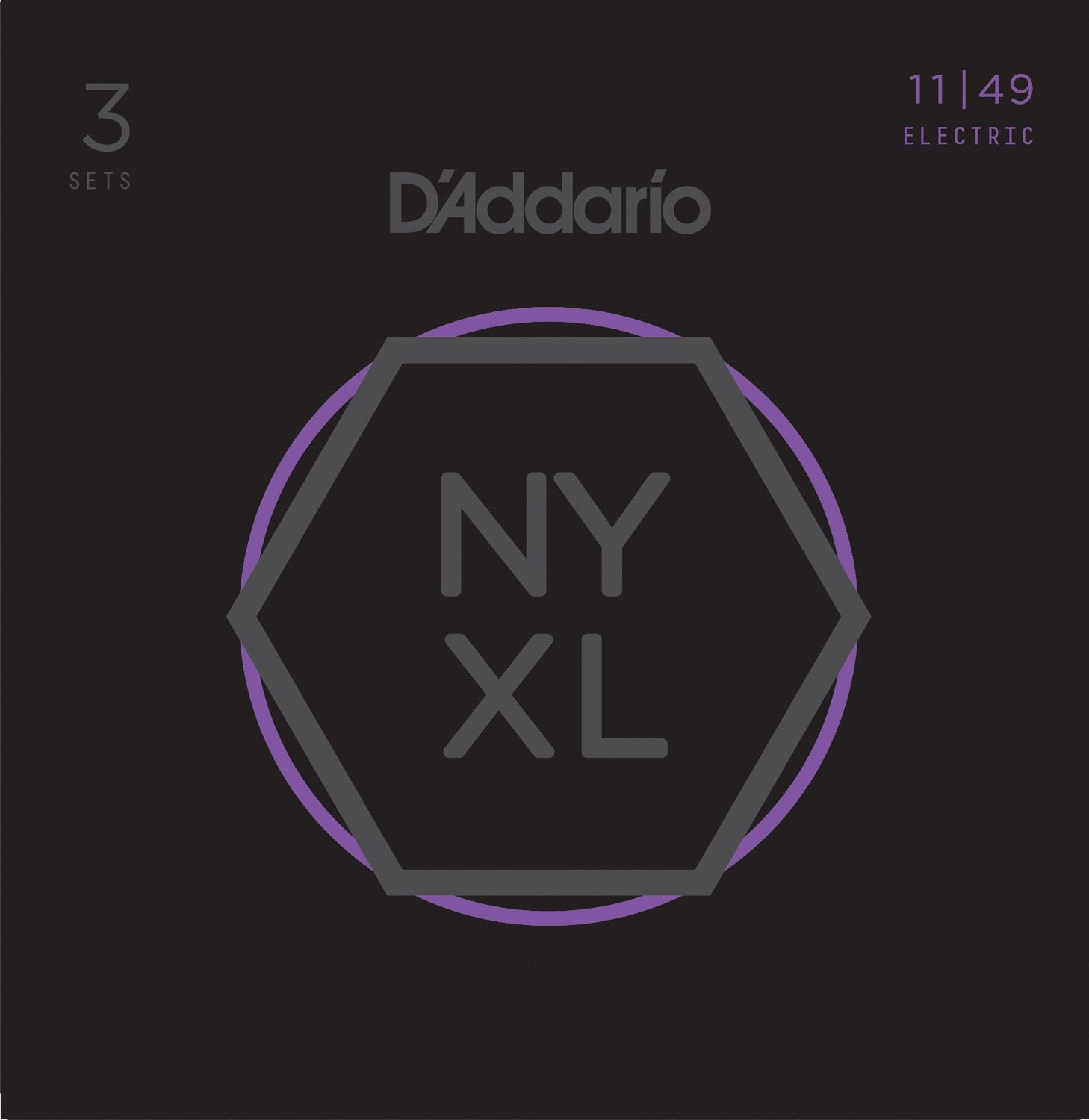 DADDARIO FRETTED NYXL1149-3P Strängset Elgitarr 011-049 3-pack