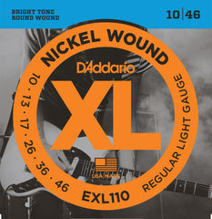 Daddario Exl110 Electric Guitar String Set Nickel Wound 010-046