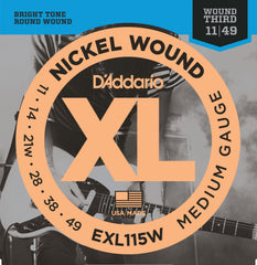 Daddario Exl115W Electric Guitar String Set Nickel Wound 011-049