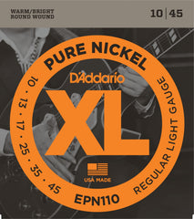 Daddario Epn110 Strängset Elgitarr Pure Nickel 010-045