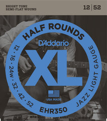 DADDARIO FRETTED EHR350 Strängset Elgitarr Half Rounds 012-052
