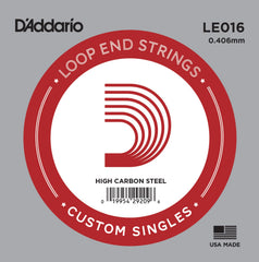 Daddario Le016 Banjo/Mandolin Loop End Plain Steel 016