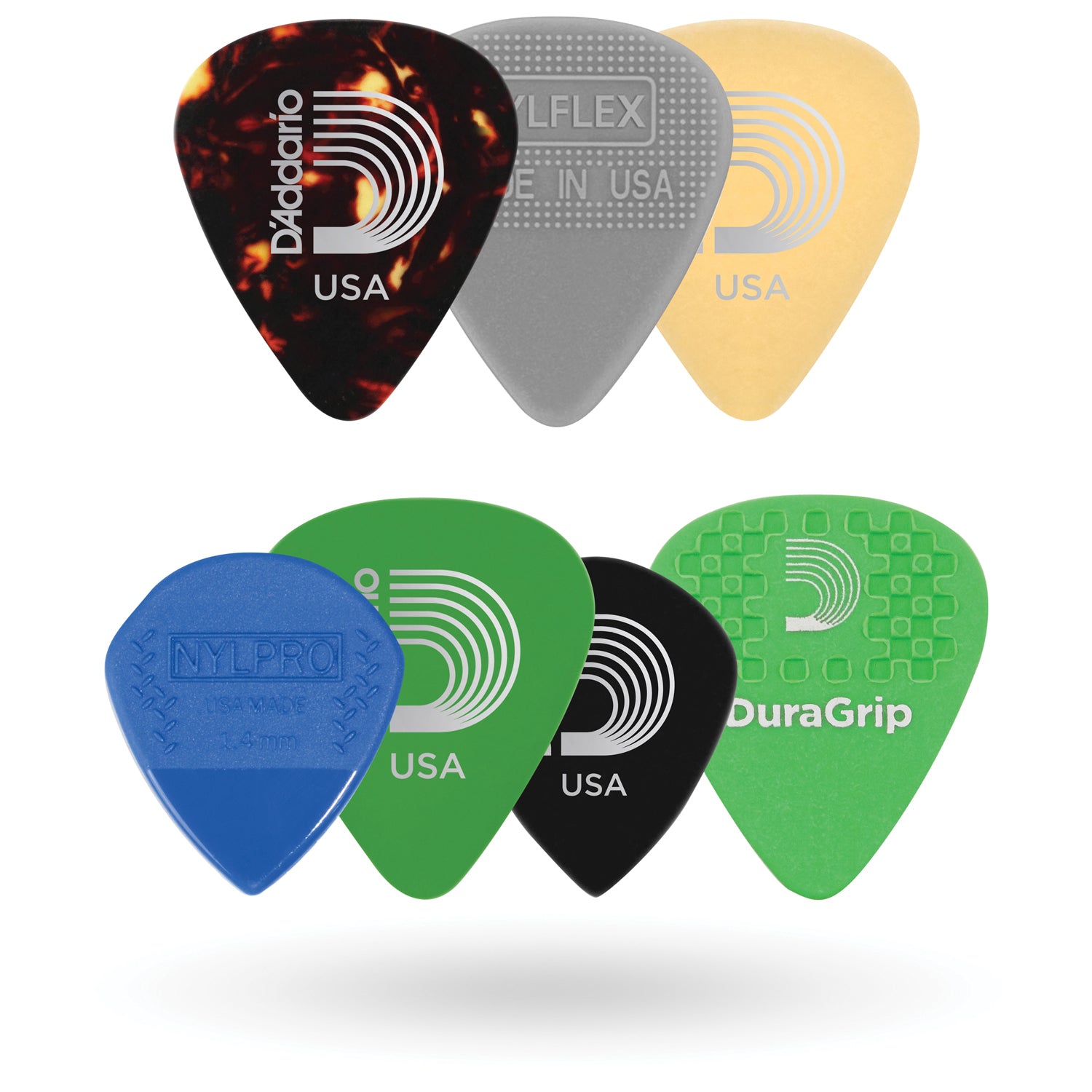 DADDARIO ACCESSORIES 1XVP4-5 Plektrum sortiment (7 st.) Medium
