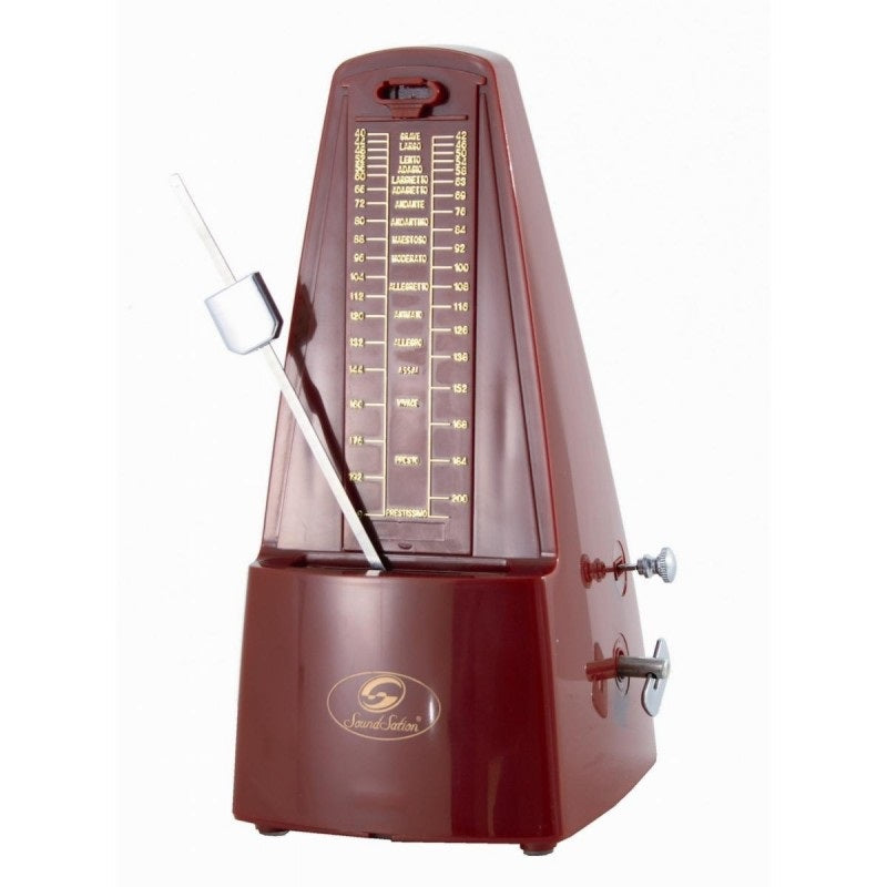 SOUNDSATION MM-10P-R Metronom mekanisk m. klocka, Red