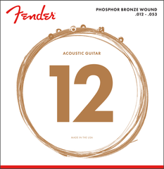 Phosphor Bronze Acoustic Guitar Strings, Ball End, 60L .012-.053 Gauges, (6)
