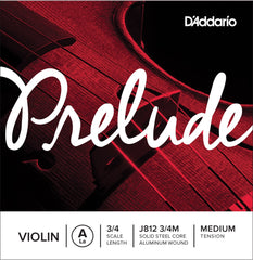 Daddario J812 3/4M Prelude Violin A 3/4 /Medium Tension