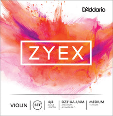 Daddario Dz310A 4/4M Zyex Violin Set 4/4 /Medium Tension