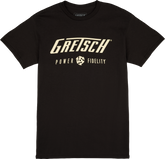 Gretsch Power & Fidelity Logo T-Shirt, Black, Xl
