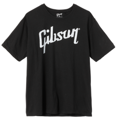 Gibson Distressed Gibson Logo T (Black) Medium