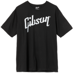 Gibson Distressed Gibson Logo T (Black) Xl