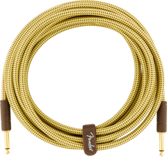 Fender Deluxe Series Instrument Cable, Straight/Straight, 15, Tweed