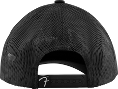Fender 6 Panel Mesh Back Pick Pocket Hat, Black