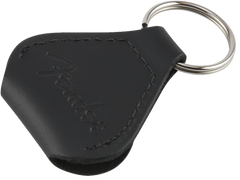 Fender Leather Pick Holder Keychain, Black
