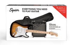 Squier Sonic Stratocaster Pack, Mp, 2-Color Sunburst, Gig Bag, 10G - 230V Eu