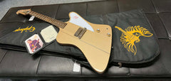 Epiphone Firebird ”Treasure” Joe Bonamassa Polymist Gold Ink. gigbag Beg.
