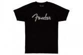Fender Spaghetti Logo Wavy Checker Tee, B&W Checker, XL