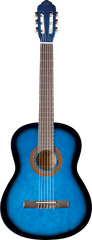 Eko CS10-BLU Classic 4/4 guitar, blue gloss