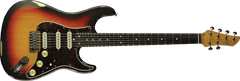 Eko AIRE-RELIC-SB Double cutaway Relic Sunburst