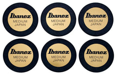 Ibanez Ppa1M-Bk Plektrum 6-Pack Round Shape Med. Black