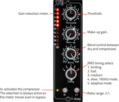 Tk Audio T-Komp 500 500-series mono compressor