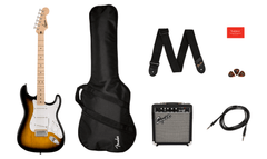 Squier Sonic Stratocaster Pack, Mp, 2-Color Sunburst, Gig Bag, 10G - 230V Eu