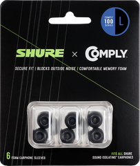 Shure 6-Pc (Tz100) Comply Foams, Large