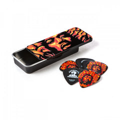 Dunlop Plectrum. Jh-Pt14H Hendrix Voodoo Fire Pick Tin