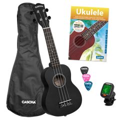 Cascha Soprano Ukulele Linden Black