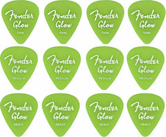 Fender Glow In The Dark 351 Picks, 12-Pack