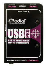 Radial Usb Pro Stereo Usb Laptop Di