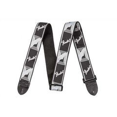 Fender 2 Monogrammed Strap, Black/Light Grey/Dark Grey