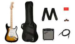 Squier Sonic Stratocaster Pack, Mp, 2-Color Sunburst, Gig Bag, 10G - 230V Eu