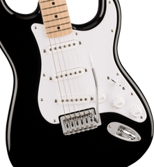 Squier Sonic Stratocaster Maple Fingerboard, White Pickguard, Black