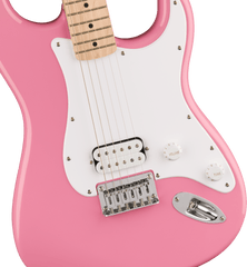 Squier Sonic Stratocaster Ht H, Maple Fingerboard, White Pickguard, Flash Pink