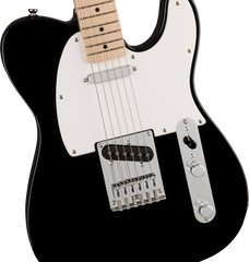 Squier Sonic Telecaster, Maple Fingerboard, White Pickguard, Black