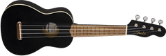 Fender Venice Soprano Uke, Walnut Fingerboard, Black
