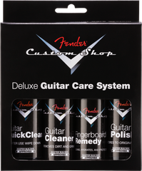 Fender Custom Shop Deluxe Guitar Care System, 4 Pack, Black